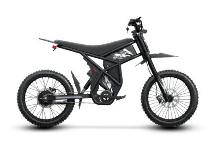 GT73, Top Speed 37mph (60 km/h), 250km Range, 1747Wh (48V 18.2Ah ×2), 56.5kg, 25”×4.0” — Off-Road E-Moto