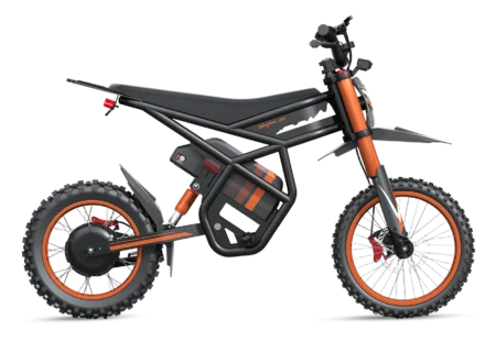 GT54 Electric Mini Motorbike, Top Speed 40mph (64 km/h), 62mi (100 km) Range, 1296Wh (48V 27Ah), 47.6kg, 14”/12” — Off-Road E-Moto
